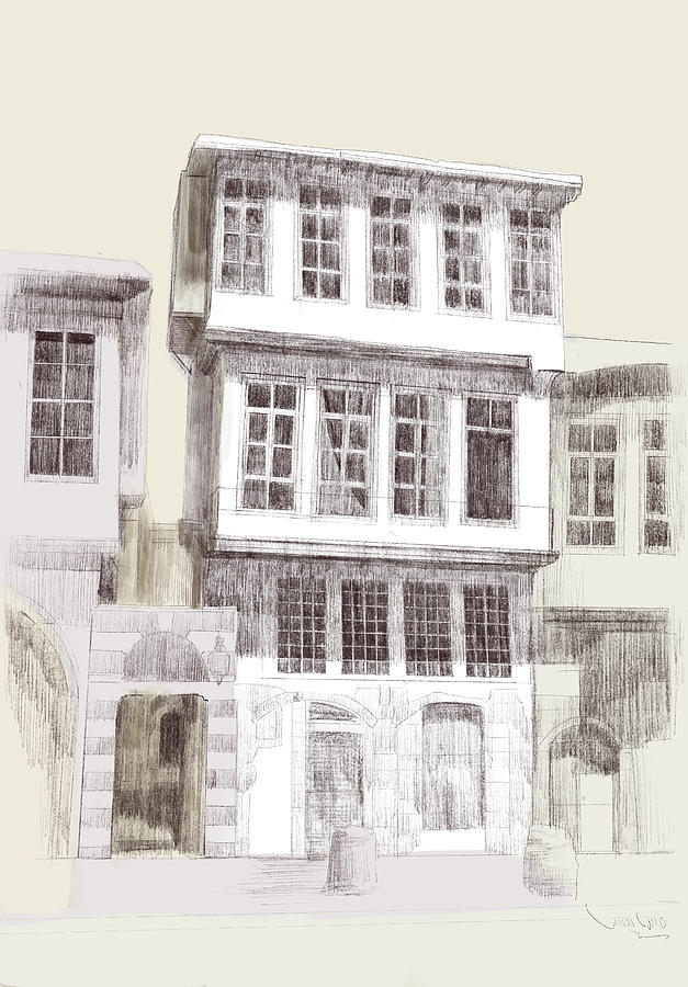 Heritage Digital Art - Traditional Houses in Damascus, Syria by Tareq Razzouk