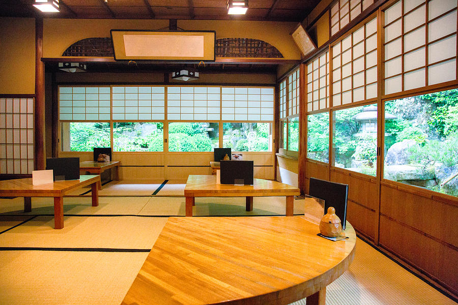 Traditional Japanese coffee shop dining room restaurant cafe Photograph by NicolasMcComber
