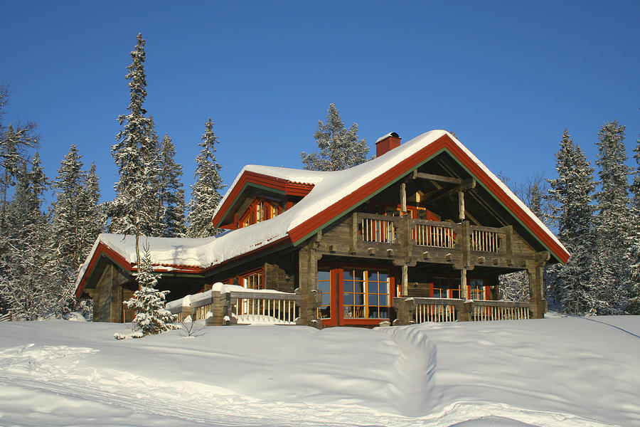 Traditional Ski Chalet Photograph by Downhill