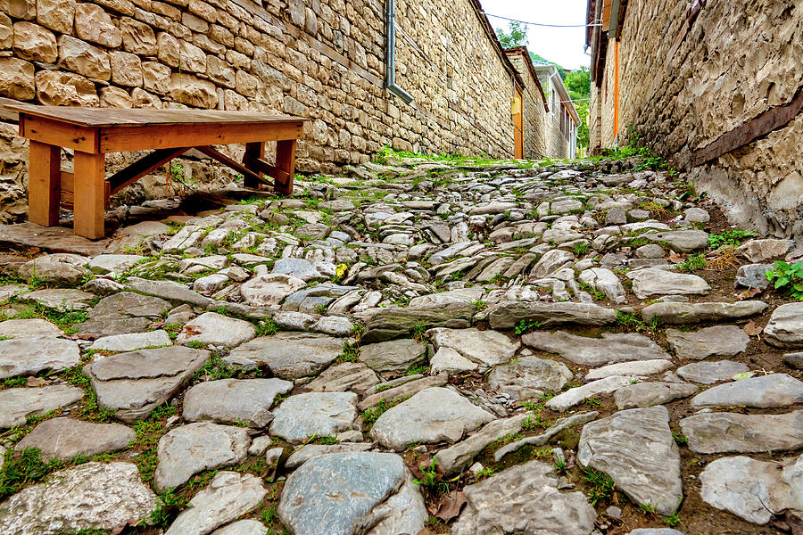 Traditional stone paved alley Photograph by Fabrizio Troiani