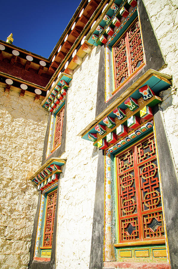 Traditional Tibetan folk art in house decoration Photograph by Adelaide Lin
