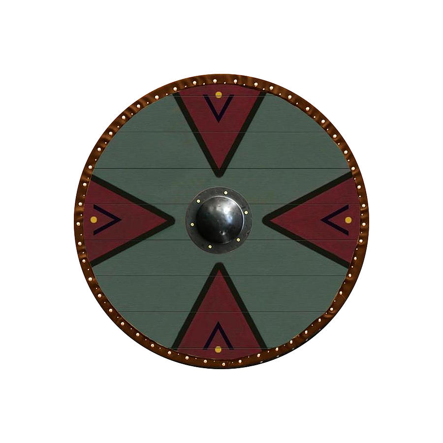 Traditional Viking Shield Design Digital Art by Aleksandar ...