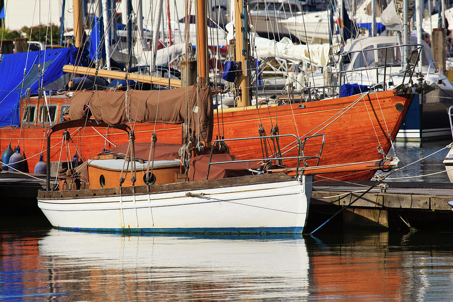 Traditional wooden yachts  Photograph by Richard Donovan