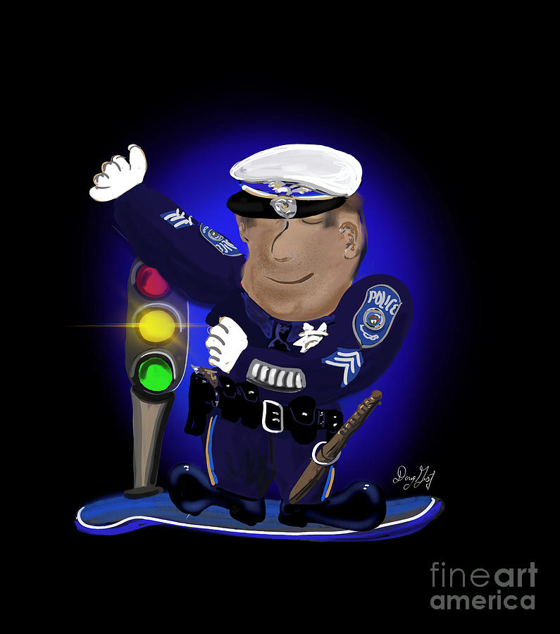 Traffic Cop Digital Art by Doug Gist