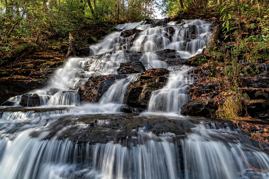 Trahlyta Falls At Vogel State Park Photograph by Jim Vallee