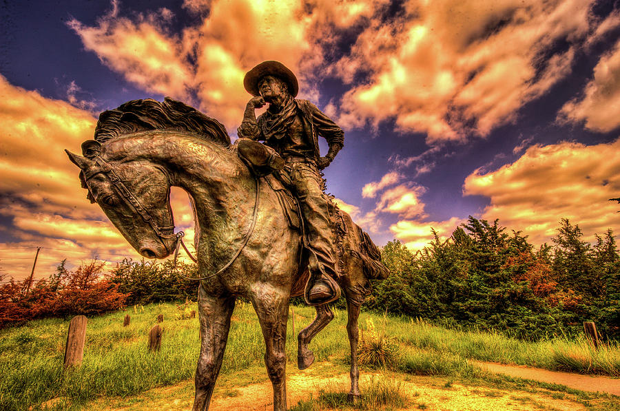 Trail Boss Statue on Boot Hill Photograph by James C Richardson
