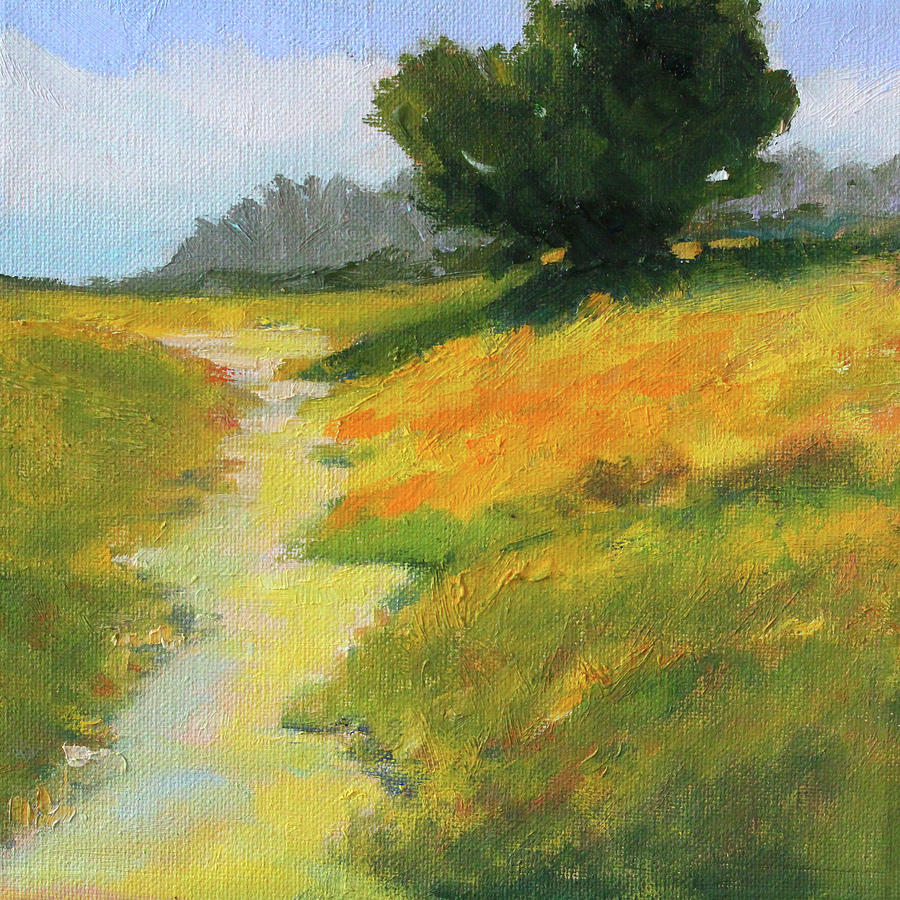 Trail to the Beach Painting by Nancy Merkle