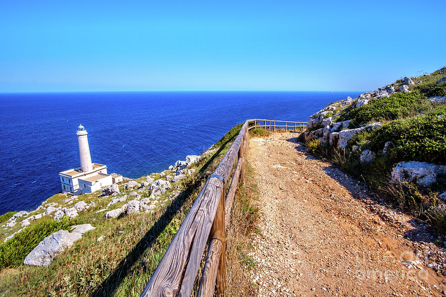 trail to the lighthouse of Italy in Punta Palascia - Salento - L Photograph by Luca Lorenzelli