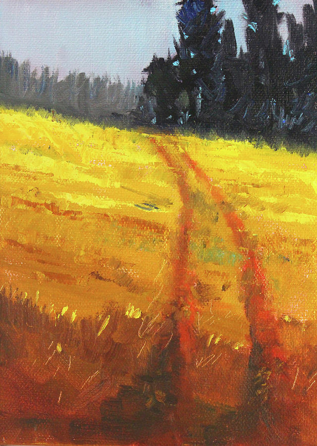 Trail to the Woods Painting by Nancy Merkle