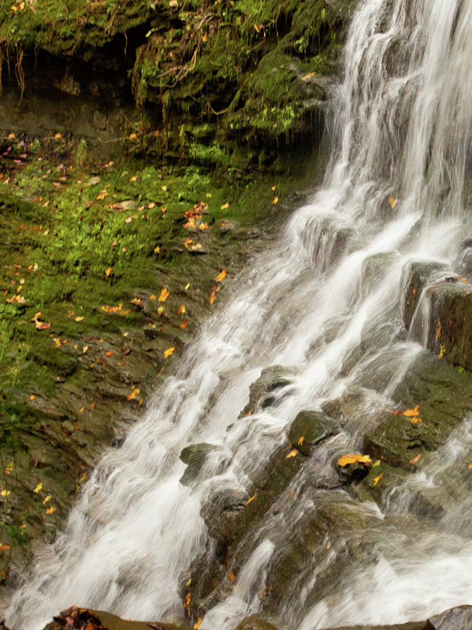 Trail Waterfall Abstract Photograph by Gina Fitzhugh
