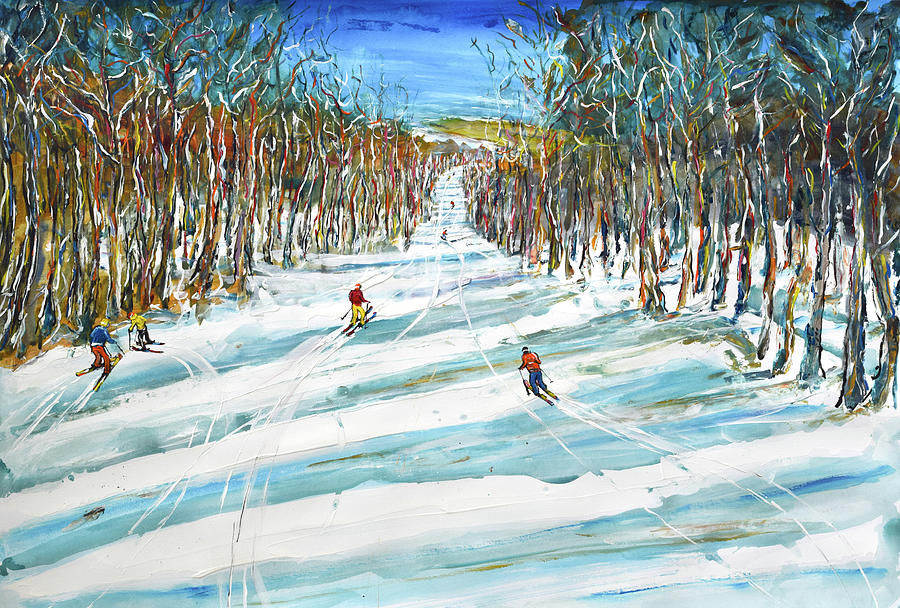 Trails of Killington Painting by Pete Caswell