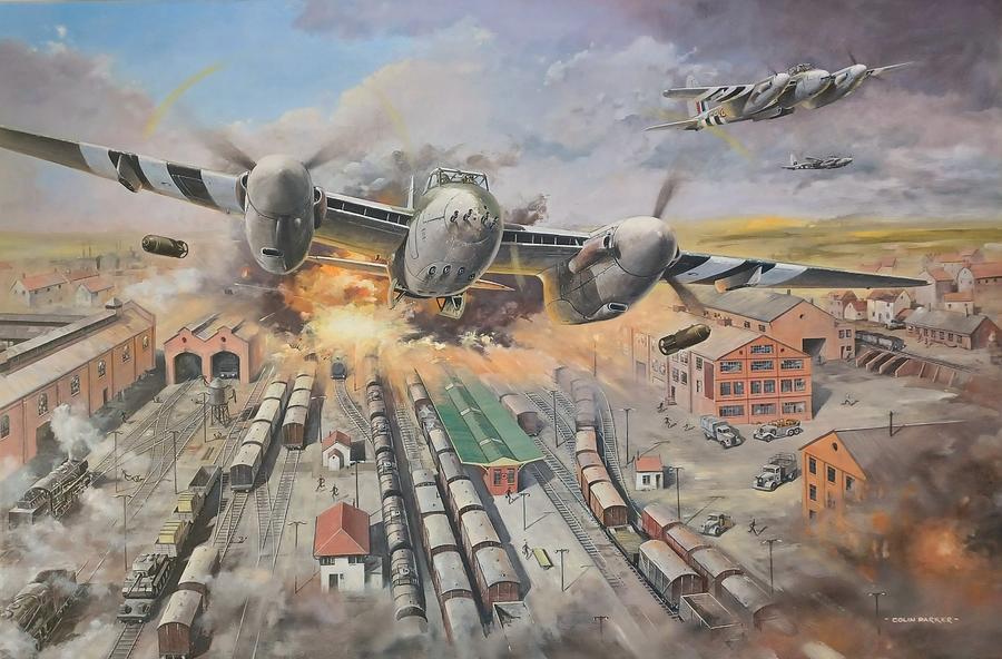 Train Buster Painting by Colin Parker