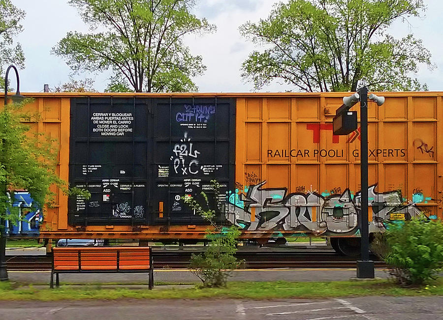 Train Car Passing Thru Photograph by Emmy Marie Vickers