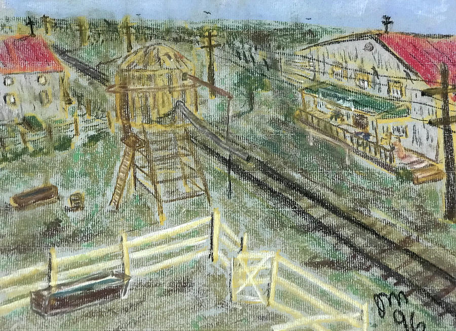 Train Depot Painting by John Macarthur