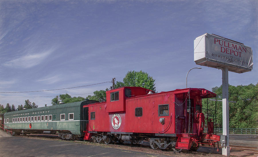 Train Depot of Pullman, Washington Photograph by Marcy Wielfaert
