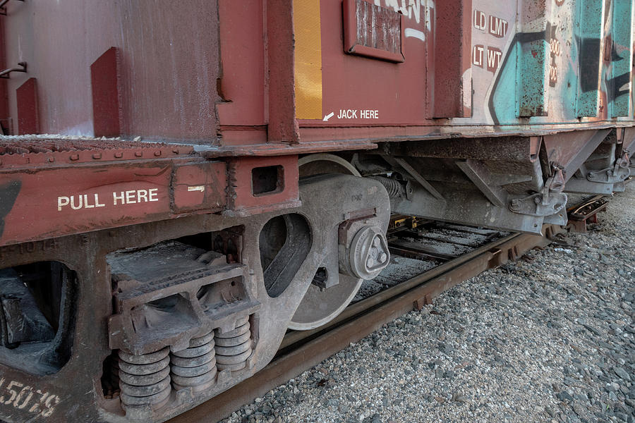 Train Detail-Pull Here Photograph by Bradford Martin