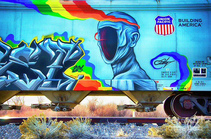 Train Graffiti 1 Photograph by Bob Christopher