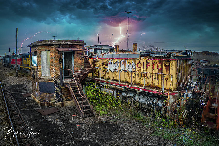 Train Graveyard Photograph by Brian Jones