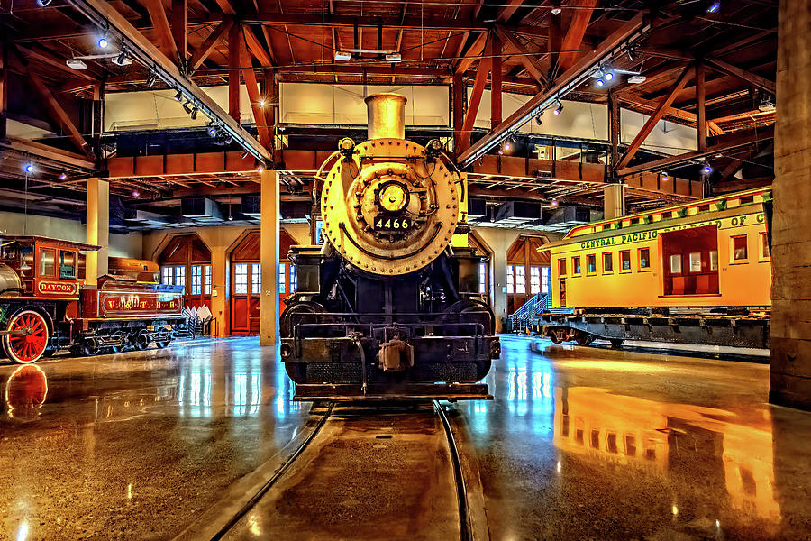 Train Museum Photograph by Maria Coulson