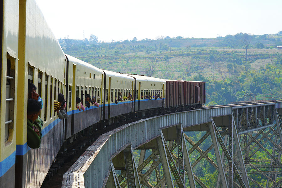 Train Myanmar Photograph by Massimo Perego - Fine Art America