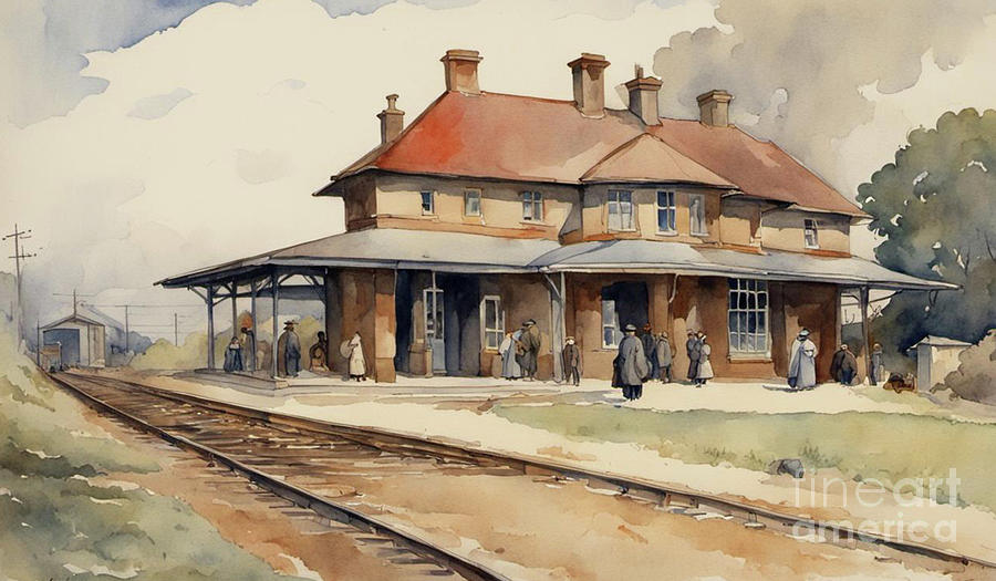 Train Station Digital Art by Jim Hatch