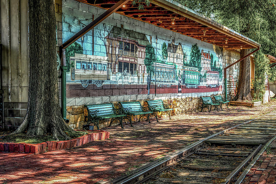 Train Station Mural Photograph by James Barber