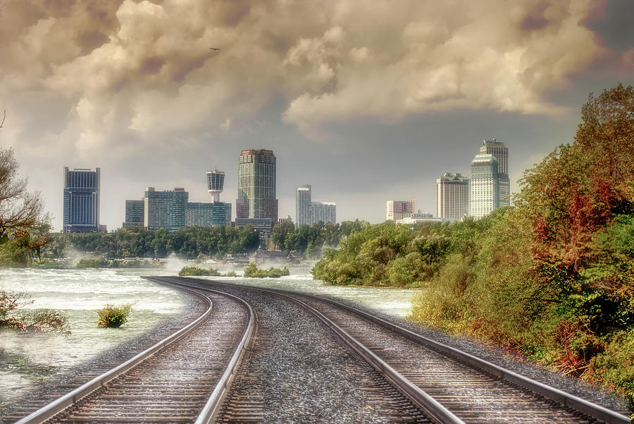 Train to Niagara Falls Digital Art by Deborah Ritch