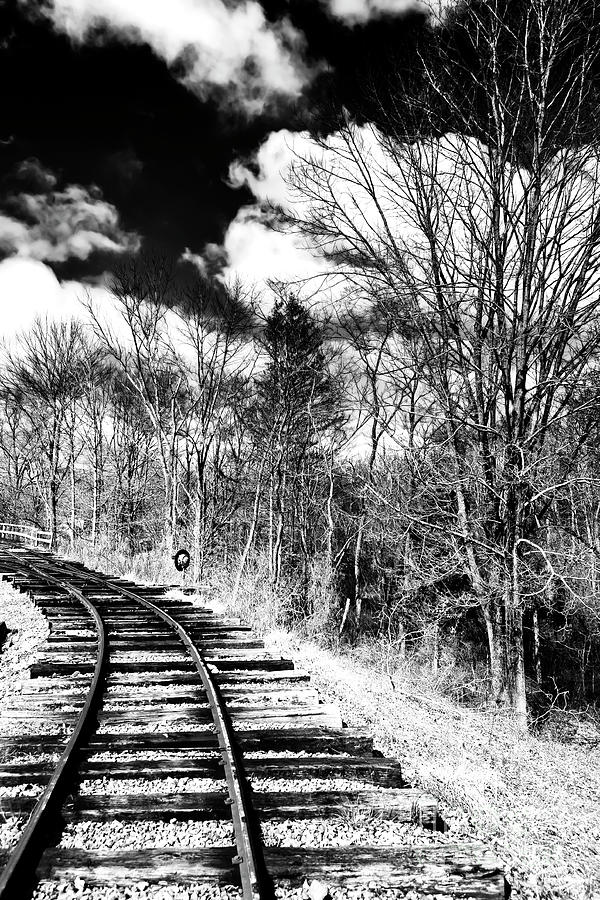 Train Tracks in New Jersey Photograph by John Rizzuto