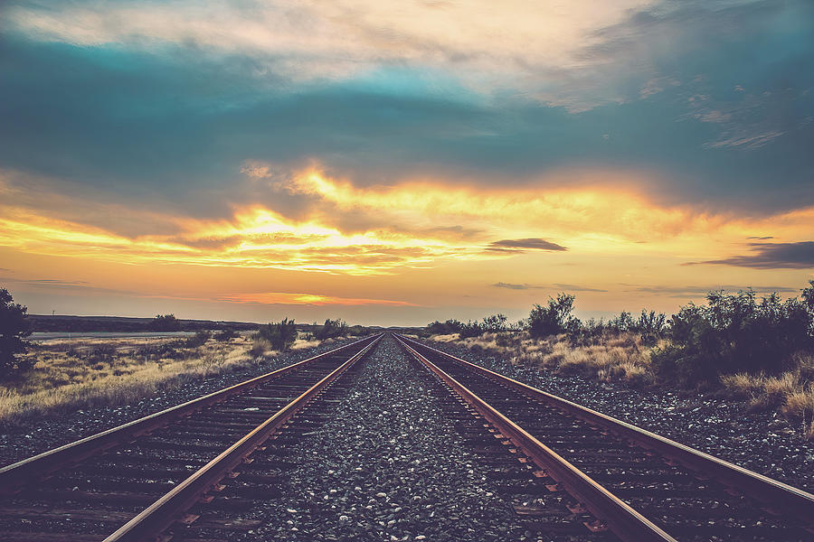 Train Tracks To Heaven Photograph by Seventh Generation imagery - Fine ...