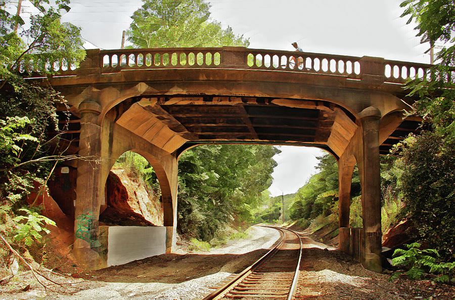 Train tracks under Salbide Street Photograph by Eyes Of CC