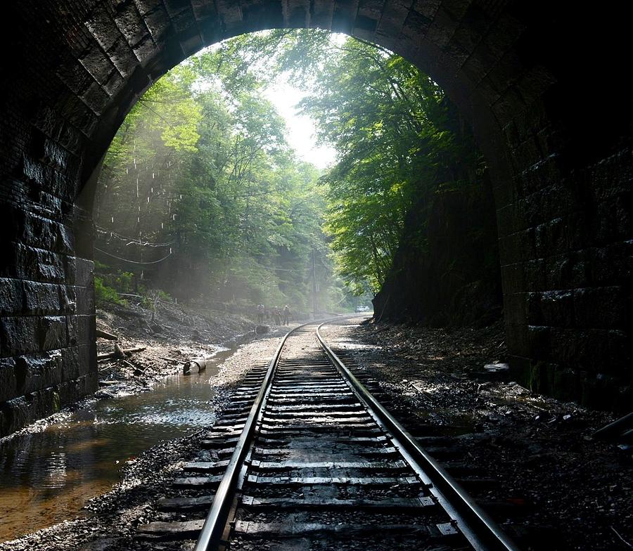 Train tunnel Photograph by Kimberly Burke - Fine Art America