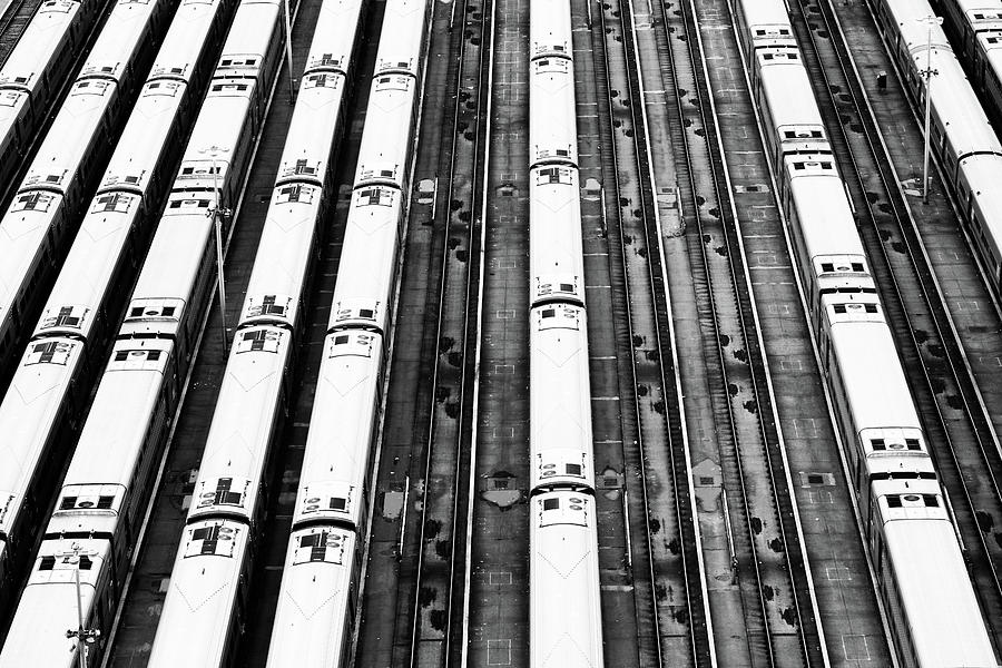 Trains Hudson Yards New York Photograph by Eugene Nikiforov