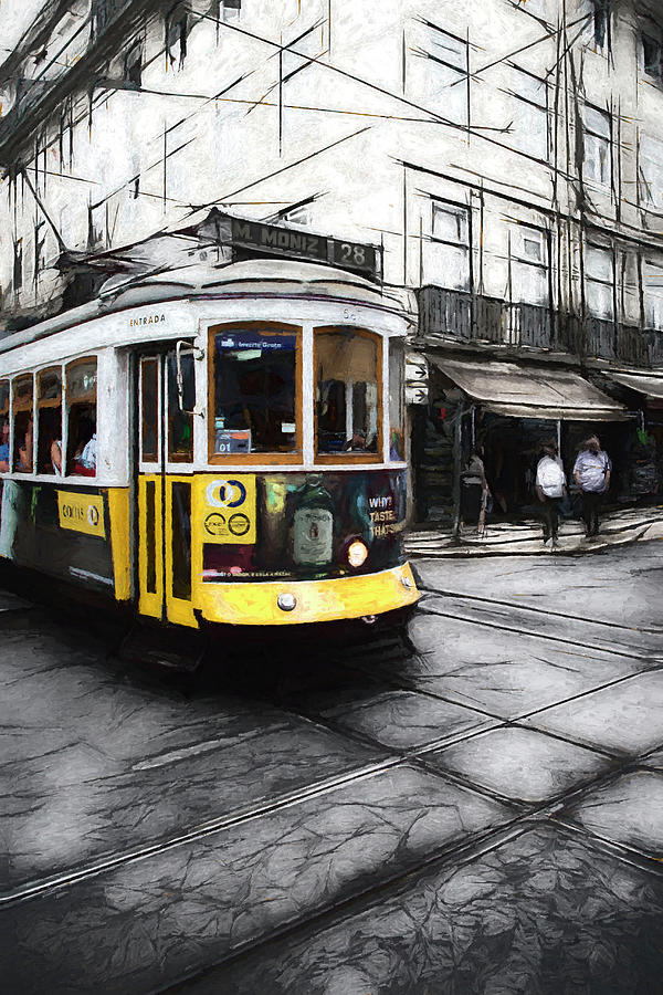 Tram 28 in Lisbon Photograph by W Chris Fooshee