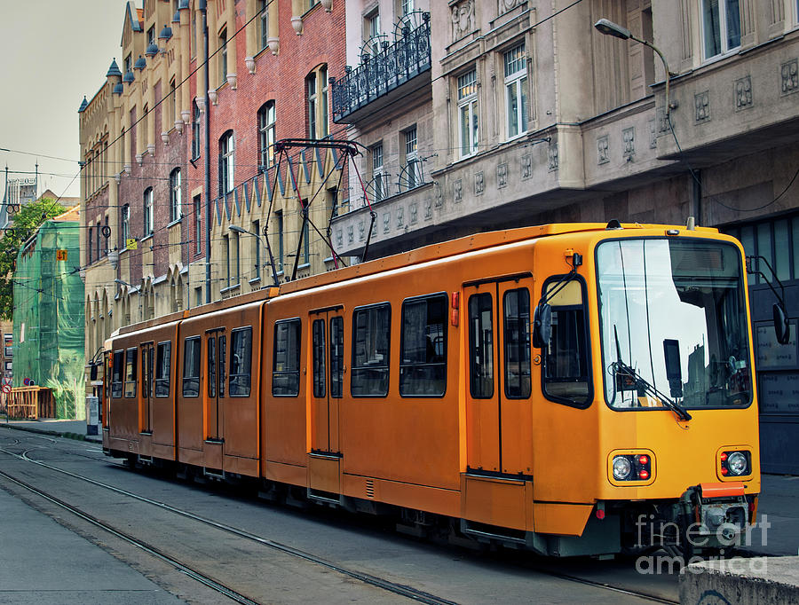 Tram in Budapest at the starting tram station Photograph by Mendelex Photography