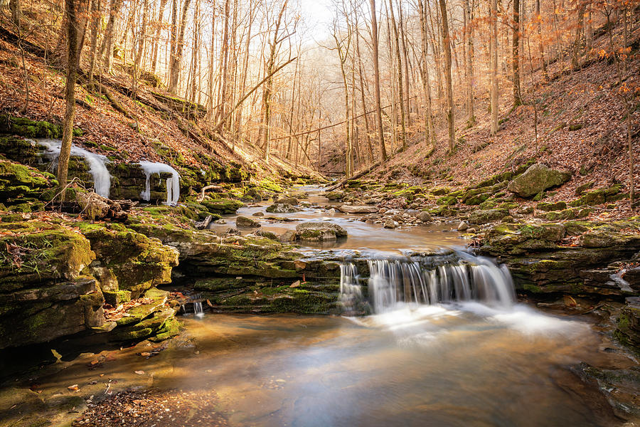 Tranquil Charm Along Leatherwood Creek In The Ozarks Photograph by Gregory Ballos