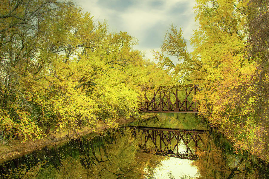 Tranquil Creek in Autumn Photograph by Don Schwartz
