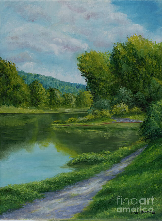 Tranquil Path Painting by Charlotte Blanchard