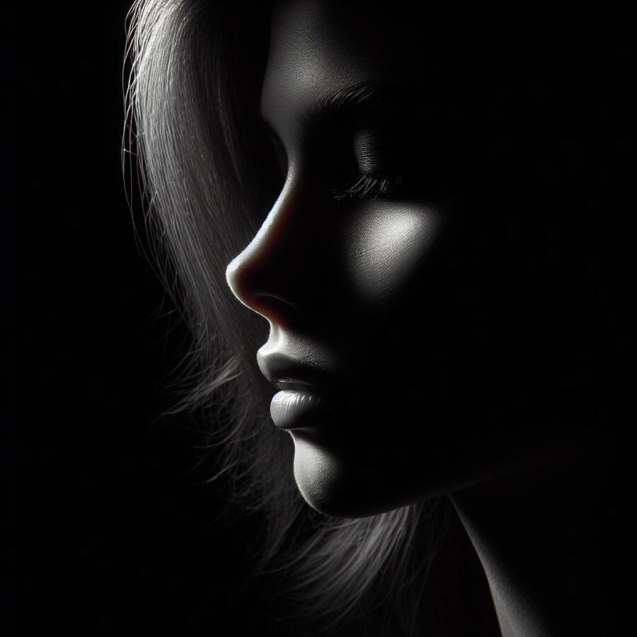 Tranquil Reflection - The Delicate Shadows of Contour and Light Digital Art by Artfinity X Tranquil Reflection - The Delicate Shadows of Contour and Light Digital Art by Artfinity X