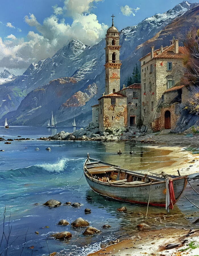 Tranquil Reflections Mixed Media by Russ Harris