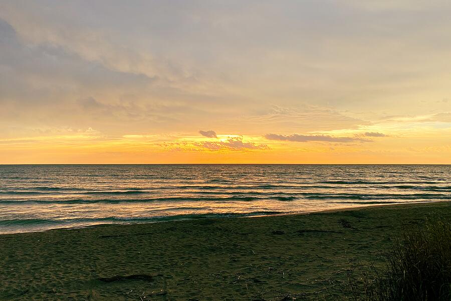 Tranquil Shores Sunset Symphony on the Golden Beach Photograph by Travel Essayist Tranquil Shores Sunset Symphony on the Golden Beach Photograph by Travel Essayist