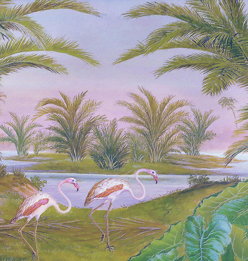 Tranquil Tropics II Painting by Steve Hunziker