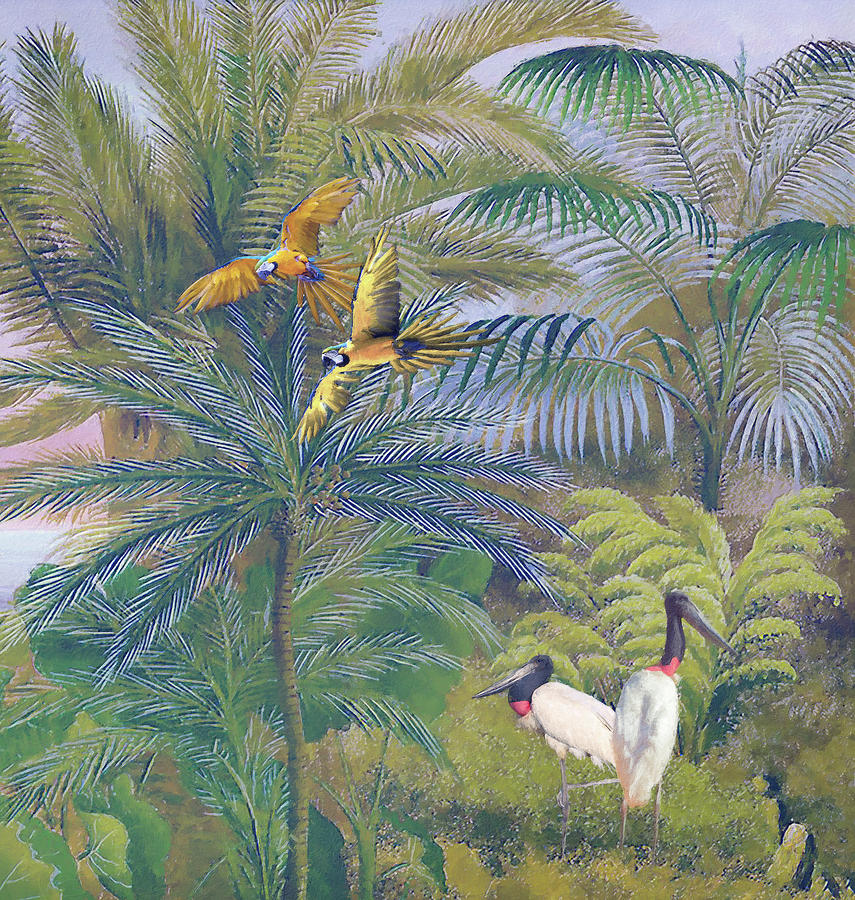 Tranquil Tropics III Painting by Steve Hunziker