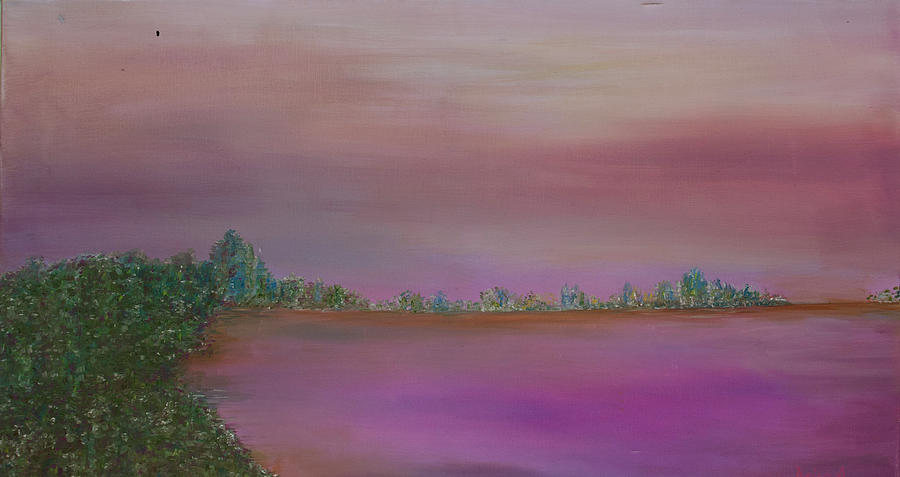 Sunset Painting - Tranquility by Alina Deica