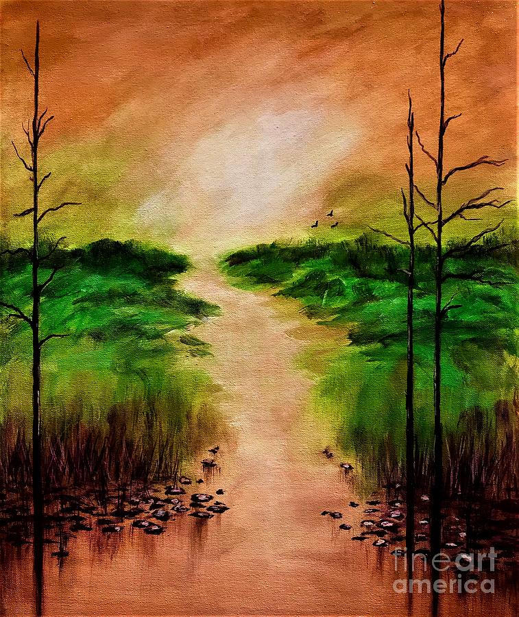 Tranquility  Painting by Allison Constantino
