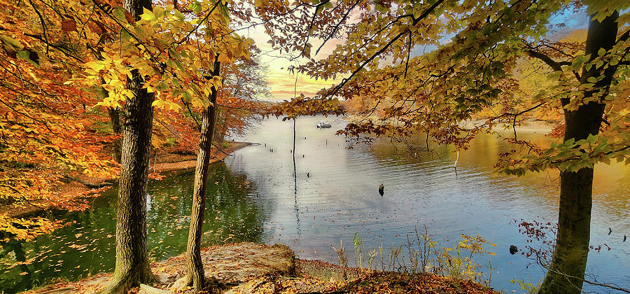 Fall Photograph - Tranquility, peaceful, by Randall Branham