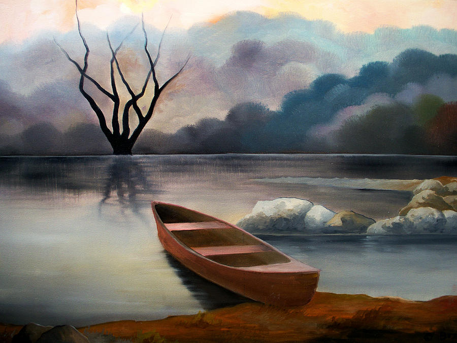 Tranquility Painting by Sergey Bezhinets