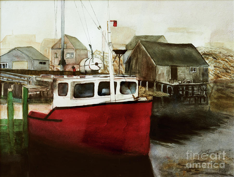 Tranquility - Watercolor Painting Painting by Sher Nasser Tranquility - Watercolor Painting Painting by Sher Nasser