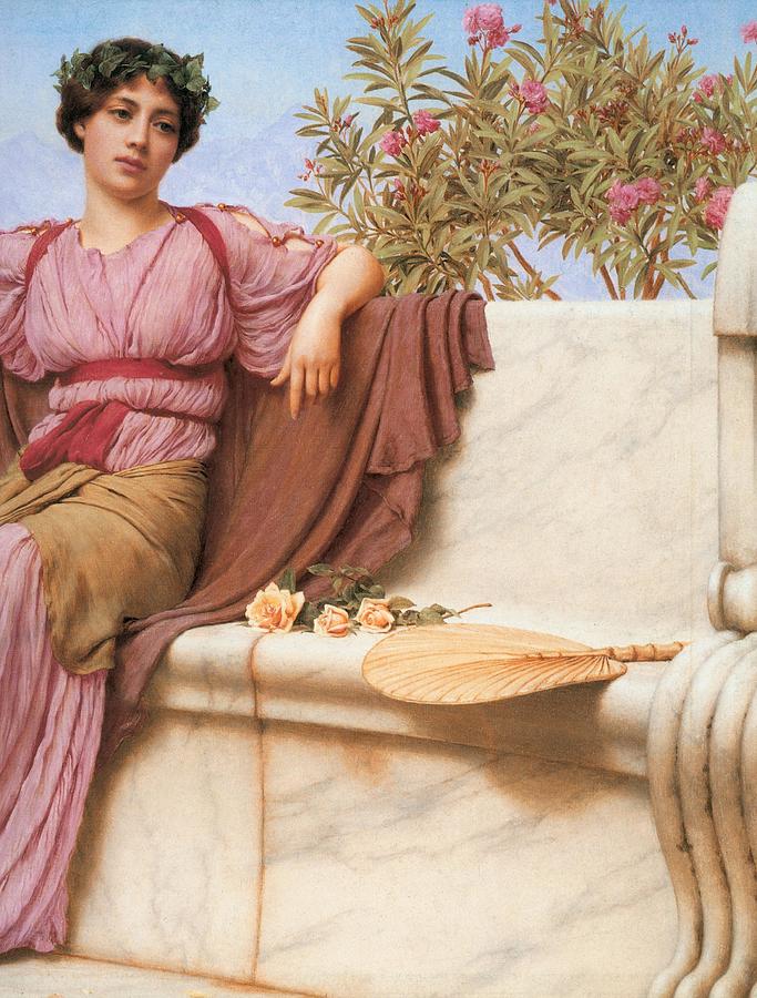 Tranquillity right Painting by John William Godward | Fine Art America