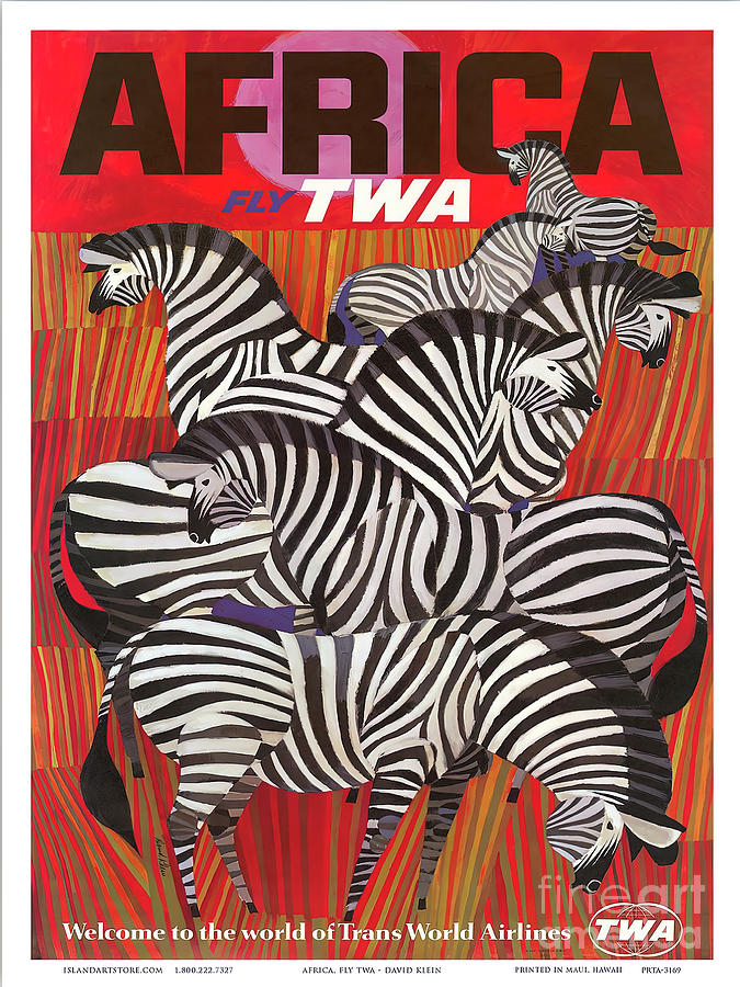 Trans World Airlines Africa Travel Poster Photograph by Carlos Diaz