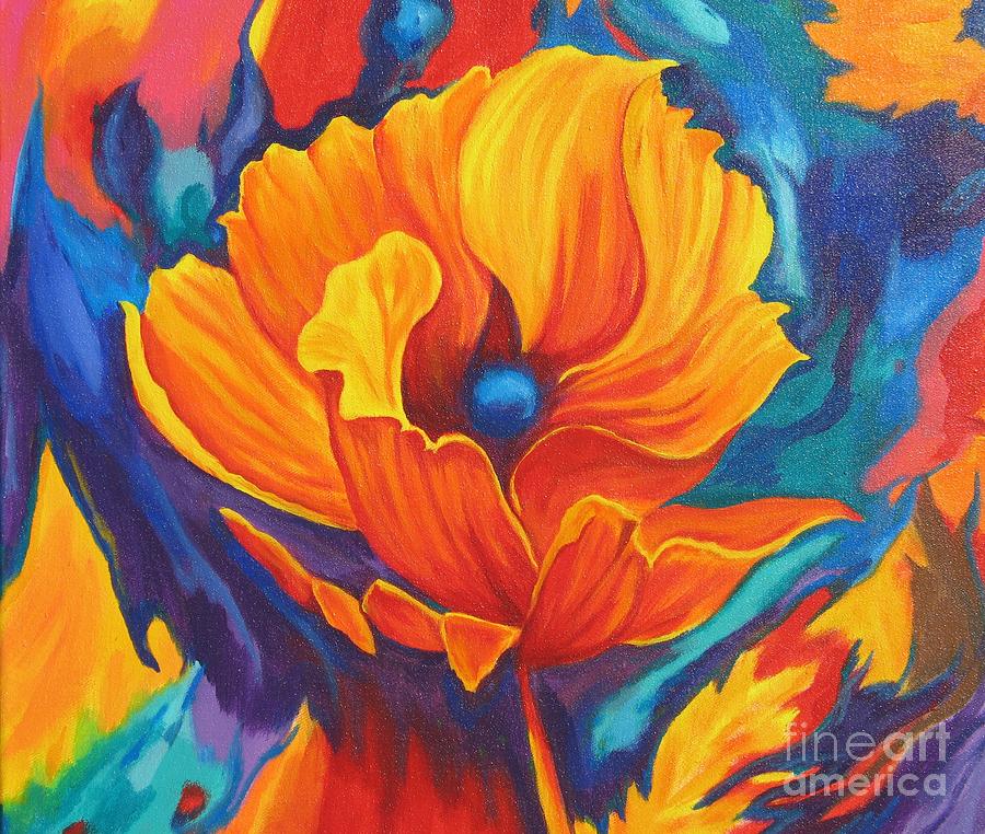 Poppy Painting - Transcend by Sidra Myers Poppy Painting - Transcend by Sidra Myers